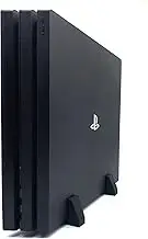 XM&QY Vertical Stand for PS4 Pro PlayStation 4 Pro Silicone Feet Stand Steady Base Mouse Non-Slip Enough Space for Cooling, Black