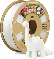 OVERTURE Easy PLA Filament 1.75mm, Beginner-Friendly 3D Printing Filament, Smooth Extrusion, Low Warping, 1kg (2.2lbs) Cardboard Spool, Dimensional Accuracy +/- 0.02mm (Easy White)
