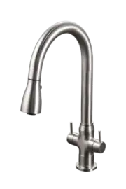 Houzer Dual Handle Pull Down Kitchen Faucet TRNPD-3000-BN
