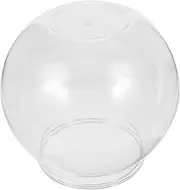FUTUREORYY Round Plastic Fish Bowl Small Aquarium for Goldfish Durable Desktop Tank Fall Resistant Micro Landscape Decor for Office and Home Use