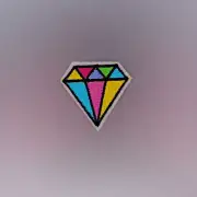 Rainbow Diamond Patch — Iron On Badge Embroidered Motif — Fun Cute Colours