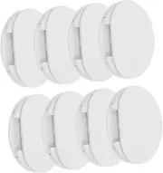 POPETPOP 8Pcs Adhesive Power Strip Holder Punch Wall Mount Organizer for Power Sockets Routers and Remotes Strong Adhesive Durable Easy Installation Cable Management