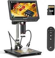 EM4K 4K 8" Digital Microscope 2000x Coin Magnifier 52MP for Adults