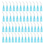 100 Pcs 0.4" 23G Blunt Tip Dispensing Needles Blue