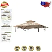 Effortless Installation 5' x 8' BBQ Gazebo Canopy Cover - Durable Polyester
