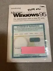 Microsoft Windows 95 OS CD-ROM Set SEALED With License