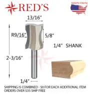 Tideway Carbide PRO LC06051004 5/8" Convex Edging Bit 1/4" shank router bit