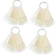 WOONEKY Nail Card Set 160pcs Nail Stick Nails for Nail Art Display Salon School Personal Use Ring