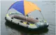 充氣船專用遮陽擋雨帳篷 充氣船遮陽篷 便攜易拆裝防雨船帳篷