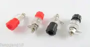 10pcs Amplifier Terminal Binding Post Banana Plug Jack Panel Mount Connector R&B