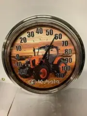 Kubota Thermometer- 16" round Thermometer Indoor/Outdoor