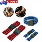 2Pcs Blood Flow Restriction Occlusion Training Bands BFR Fitness Arm Strap