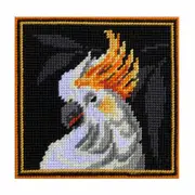 Country Threads Tapestry Printed White Cockatoo Kit Incl Threads