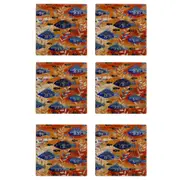 6x Maxwell & Williams Melanie Hava 10cm Tile Ceramic Drink Coaster River Life