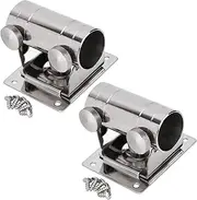 2X Fishing Umbrella Base Stand, Adjustable Stainless Steel Umbrella Holder Bracket Stand Base for Fishing Box