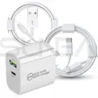 DUAL USB Wall Charger Fast PD Power Adapter Type C QC3.0 For Android iPhone iPad