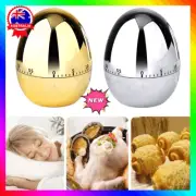 Egg Shape Cooking Timer with Alarm Mechanical Visual Countdown Kitchen KC