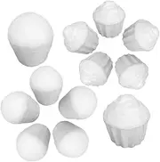 SEWACC Blank Foam Cupcake Models 12pcs Foam Cake for Kids Craft for Cake Decorations