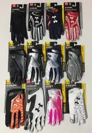 UA Under Armour Swarm Blur II Warp Speed Highlight Men's Football Gloves