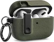 [VRS DESIGN] Modern Lock Airpods Pro Case for Apple Airpods Pro 2nd Generation & 1st Generation (2023/2022/2019) (Sand Stone - Olive Green) [US Patent Registered]