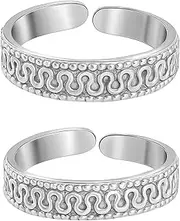 [DARSHRAJ] 925 Sterling Silver White Toe Ring Mid Finger Ring For Women|Bichhiya weight 3.40gm, Sterling Silver