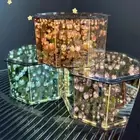 Creative DIY Handmade Cube Tulip Flower Night Light Mirror Light DIY New Y8 O9B5