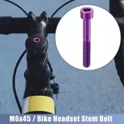 Pink Universal M6x45 Bike Stem Bolt Bicycle Headset Stem Bolt Bike Accessory