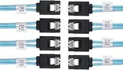 xiwai Internal SAS 4 SATA Host to 4 SATA 7pin Target Hard Disk 6Gbps Data Server Raid Cable 50cm