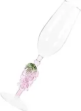 Romantic Grape Pattern Wine Goblets High Foot Glass Cups Safe for Drinking Suitable for Occasions