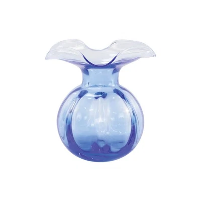 Vietri Hibiscus Collection Italian Mouthblown Glass Vases (Bud, Cobalt) Bud