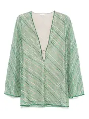 [Oseree] Oseree-Shiny Stripes O Kaftan-Donna M