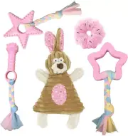 Puppy Toys for Teething, Puppy Chew Toys for Small Dogs, Crinkle Dog Toys Small