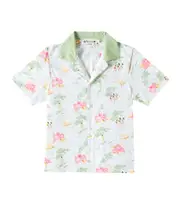 [Bonpoint] Bonpoint Steve printed cotton poplin shirt Y 14 multicoloured