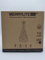 Touch of Eco Merrylite Solar LED Metal Tree Small 70 Warm White Lights