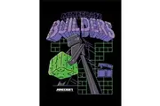 Minecraft Builders Framed Poster (Black/Purple/Green) (40cm x 30cm x 1.7cm)