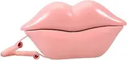 Red Lip Phone The Call Home Telephone Decor Table Decor Prop Telephone Corded Phone Old Phones Decor Phones Home Phone Corded Telephone Home Telephone Ornament Pink Synthetic Resin