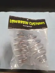 LOWBROW CUSTOMS CHROME 4" BARREL SEAT SPRINGS CHOPPER BOBBER MOTORCYCLE 000457