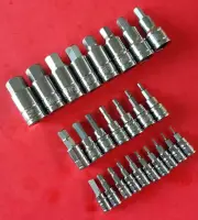 NEW KOBALT TOOLS 25pc 1/4" 3/8" 1/2" Drive SAE Hex Bit Driver Socket Set