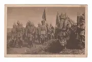 WW1 GERMAN POSTCARD KAISER WILHELM AND CROWN PRINCE WILHELM ON THE WESTERN FRONT