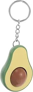 [GLSTOY] Realistic Avocado Keychain Massage Beads Purse Charm Phone Charm Cute Fruit Accessory for Women