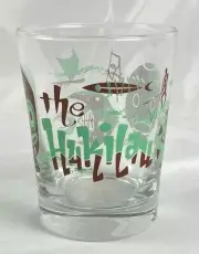 The Hukilau Mai Tai Glass Tiki Bar Cocktail Barware Aqua Green Brown Mask