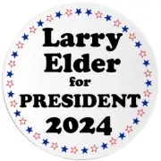 Larry Elder for President 2024 - 3 Pack Circle Stickers 3 Inch