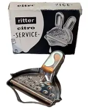 NOS Ritter Citro Service Lemon Lime Squeezer Juicer Rostfrei Stainless Barware