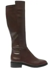 [Jane Debster] Kennedy Knee Boots in Chocolate Leather