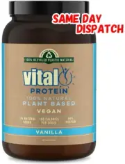 VITAL PROTEIN 1KG 100% PEA PROTEIN ISOLATE POWDER GREENS