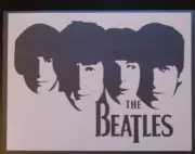 Stencils N Stuff THE BEATLES Stencil Template Paint Airbrush Large 8.5"x11.5"