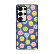 Galaxy S25 Ultra Impact Magnetic Case Smiley Faces