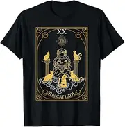 [JINNGLA] The Cat Lady Tarot Card Mystical Third Eye Spirit Animal T-Shirt