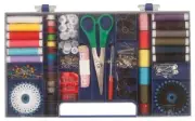 190 Piece Sewing Kit w/ Travel Case Needle & Thread Sewing Sew Scissors Buttons