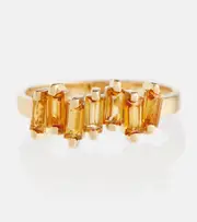 [Suzanne Kalan] Suzanne Kalan 14kt gold ring with citrine quartz Q orange